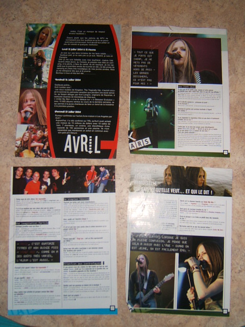 Poster & autres Evanescence, Kyo, H. duff, A.Lavigne / + LIVRES Dscf4034