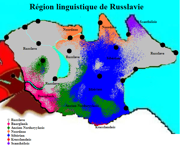 Les différentes langues parlées en Russlavie Carted10