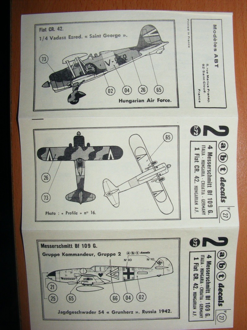 Abt n°27, Bf 109G, 1 FIAT CR 42, Axe  Dscf5616