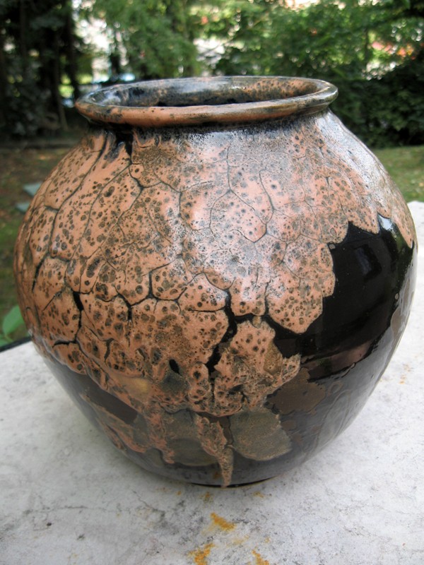 Grand Vase boule en grés de Bernard Leclerc Img_1510