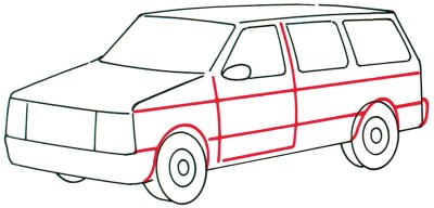 Comment dessiner un Minivan How-to12