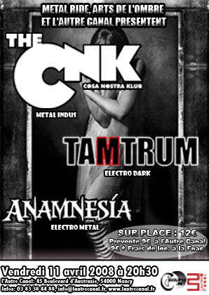 [11.04.08] CNK Tamtrum ANAMNESIA Affich10