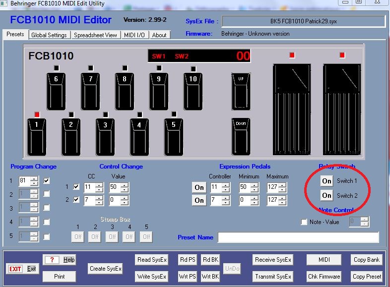 BK5 et Pédalier MIDI FCB1010 P_2910
