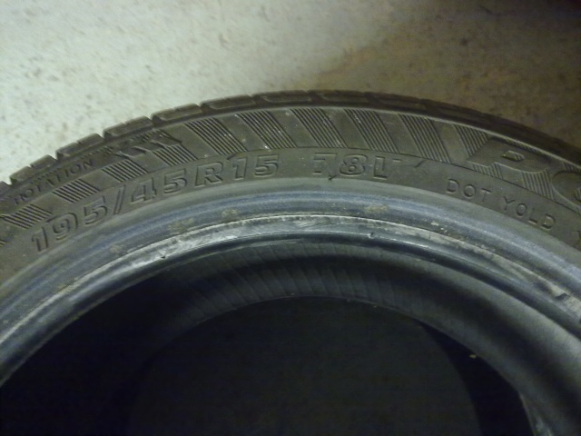 VENDS 2 pneus 195/45/15 25022013