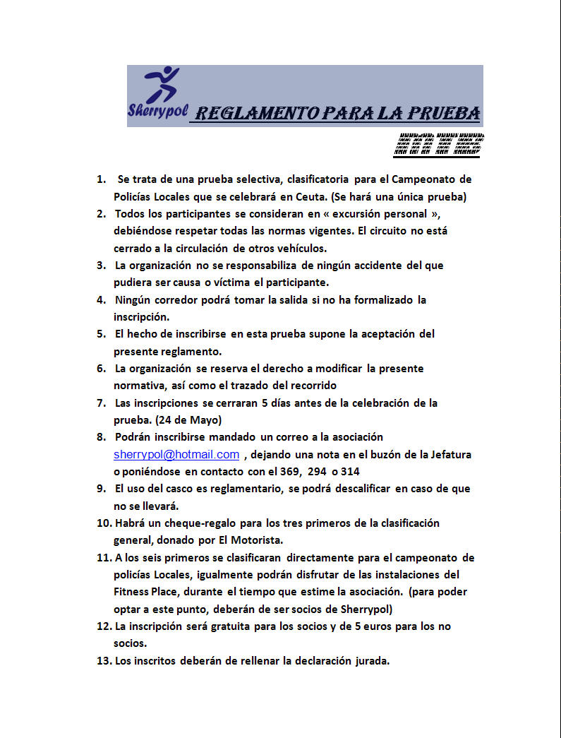 CLASIFICACION - CIRCUITO DE CLASIFICACIÓN PARA CEUTA 2008 - Página 5 Reglam10