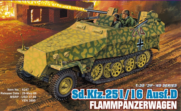 Sdkz 251/16 ausf. D flammpanzerwagen Drag6211