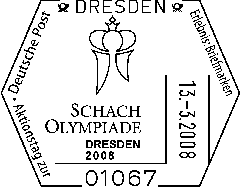 Präsentation der Sonderbriefmarke "Für den Sport" - Schacholympiade Dresden Sonder10