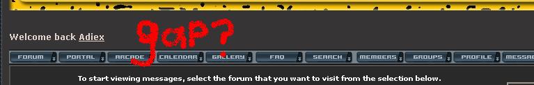 Gap between forum logo & horizontal menu 1212111