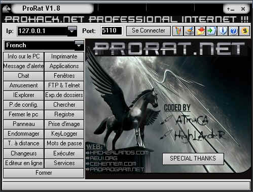 ProRat v1.9 Screen10