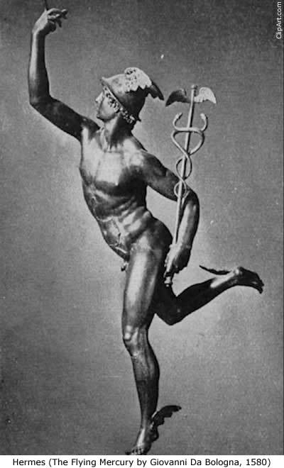 Figurine bronze * Hermes10