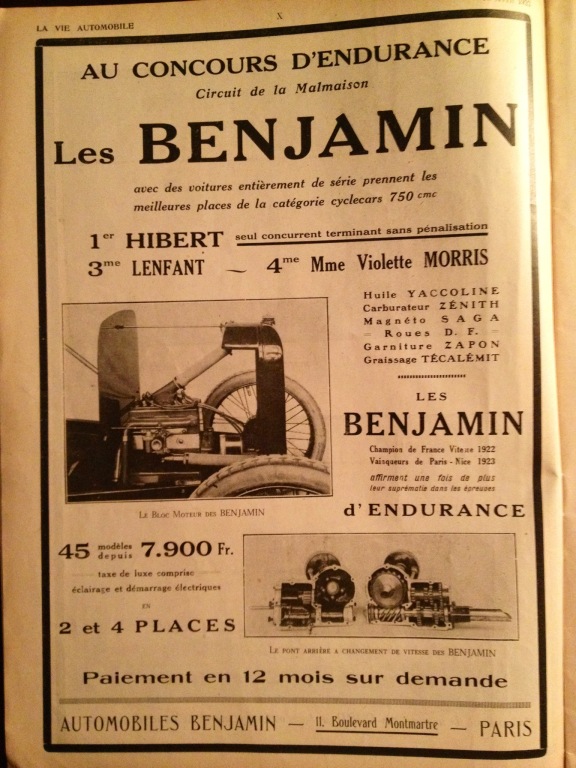 BENJAMIN - BENJAMIN / BENOVA cyclecars voiturettes - Page 16 Benjam20