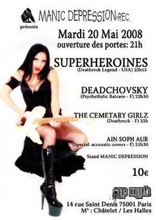 ][Concerts][Paris] Le Klub - Super Heroines+Guests 20/05 S410