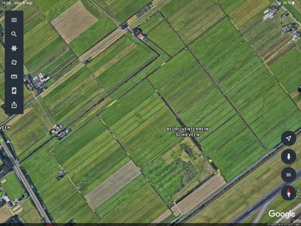 Les littoraux - Rotterdam sur Google earth.  2020-017