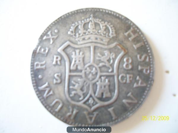 8 Reales de Carlos III año 1772 falsos. 2129