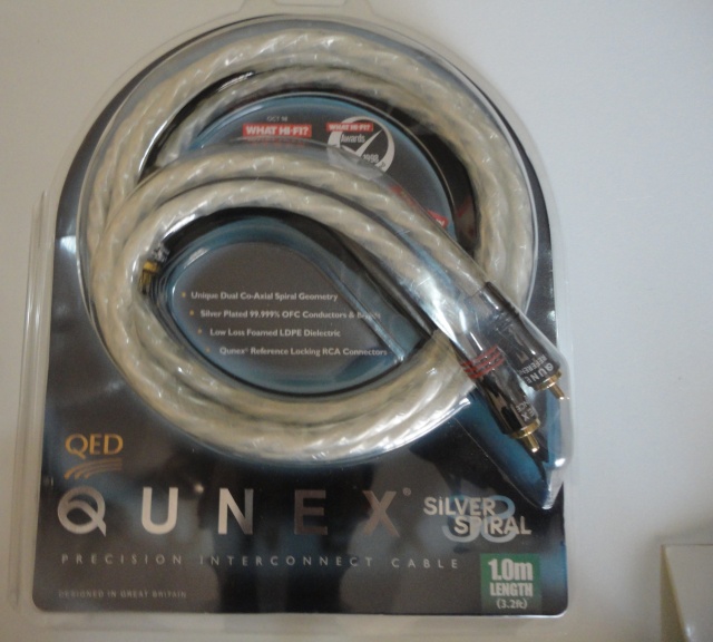 QED Qunex Silver Spiral Interconnect (SOLD) (Used) Dsc00615