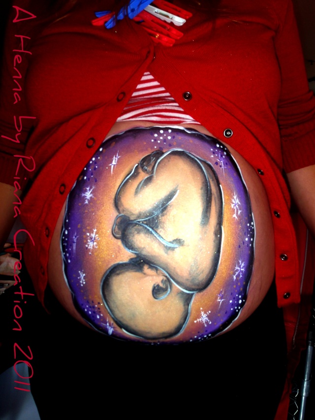 Painting a baby on the belly? Any tips Wmbell11