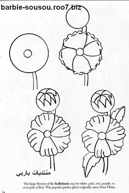 تعلم رسم الزهور بالخطوات 1410
