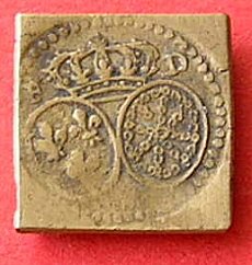 boutons monétiformes - Louis XVI - double Louis d'Or  Demi-l10