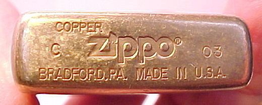 Zippo Phantasma solid copper Copper10