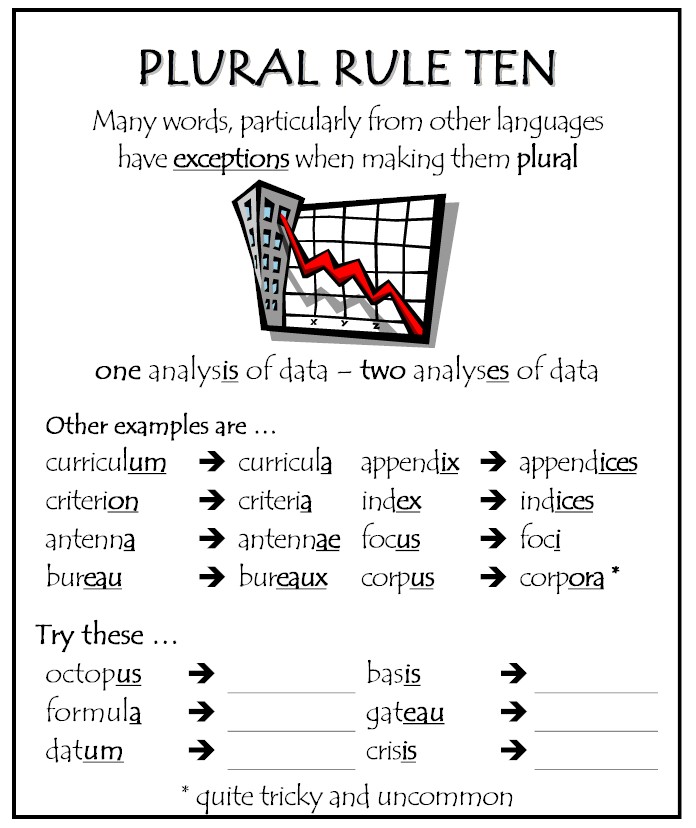 PLURAL RULES Plural13
