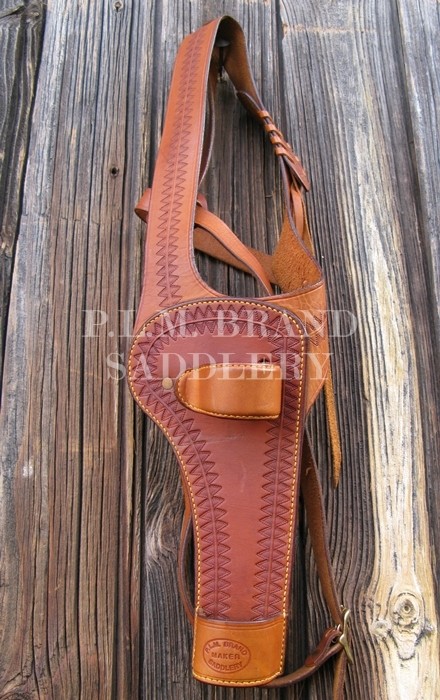 SKELETON SHOULDER PATTERN HOLSTER. c1890 01011