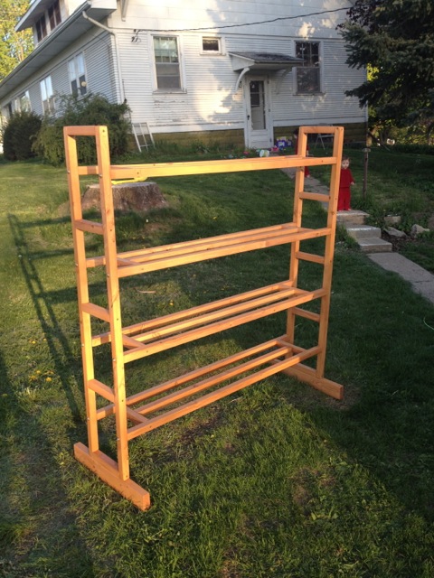 Homemade Tiered Growing Stand Stand-11