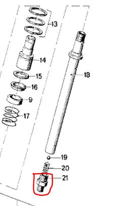 changement boulons inférieurs fourche Boulon10