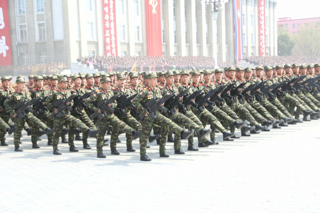 DPRK KPA Woodland/Leaf Camouflage Kepi and Cap Badge 14922810