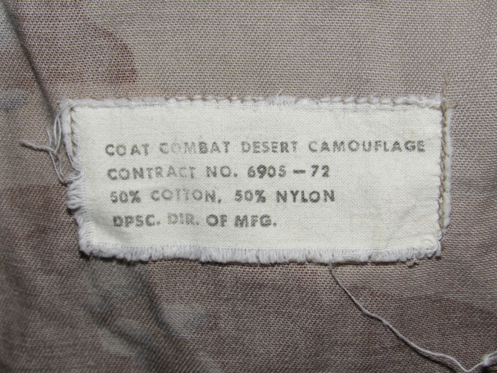 Desert uniforms (DCU) - DESERT 6 colors "Chocolate chip" dated 1984 - Page 2 Img_4716