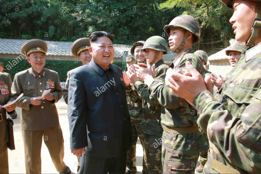 DPRK KPA Woodland/Leaf Camouflage Kepi and Cap Badge July_110