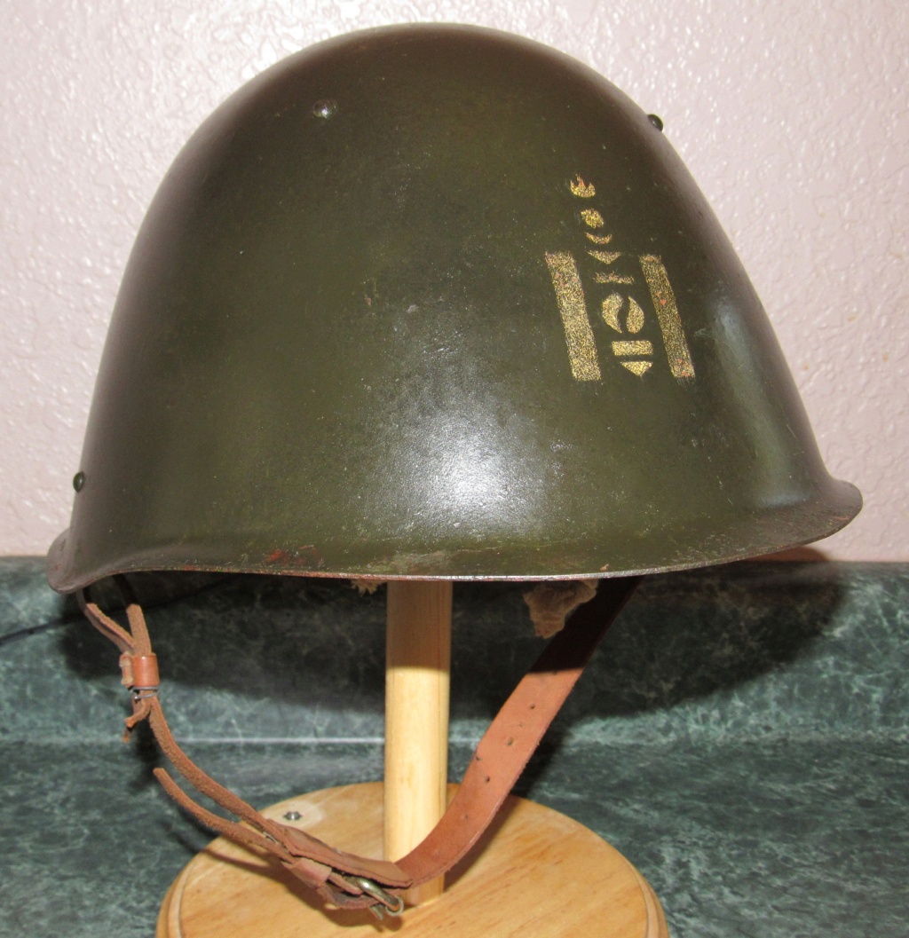 Mongolian SSh-68 Helmet with Soyombo Emblem (And Red Star Soyombo hat badge) Mongol14