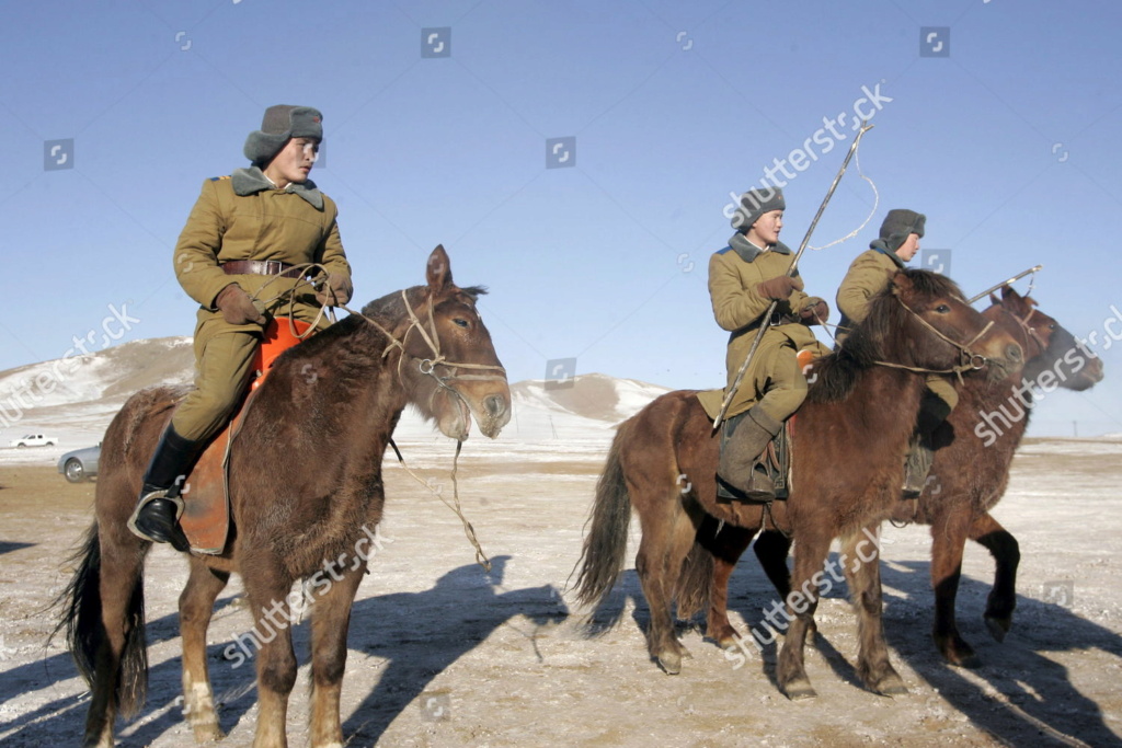 Mongolian SSh-68 Helmet with Soyombo Emblem (And Red Star Soyombo hat badge) Mongol29