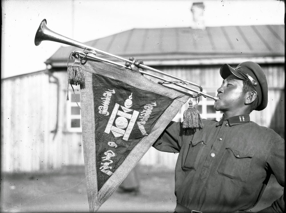 Mongolian SSh-68 Helmet with Soyombo Emblem (And Red Star Soyombo hat badge) Mongol37