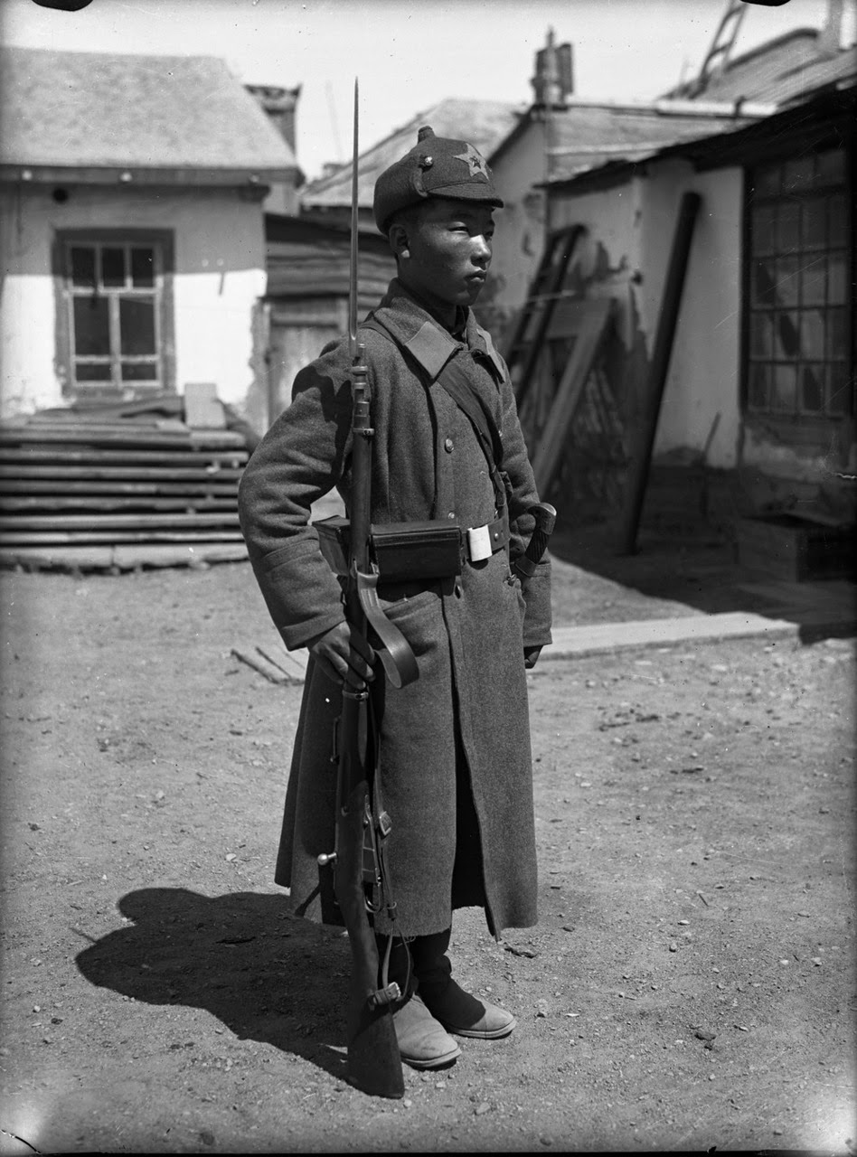 Mongolian SSh-68 Helmet with Soyombo Emblem (And Red Star Soyombo hat badge) Mongol38