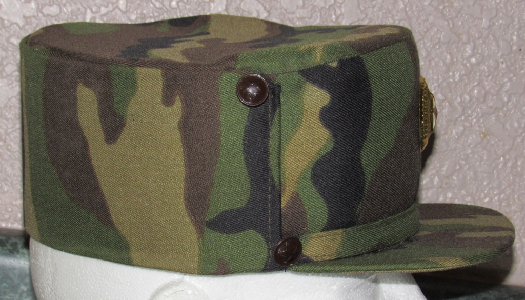 DPRK KPA Woodland/Leaf Camouflage Kepi and Cap Badge North_14