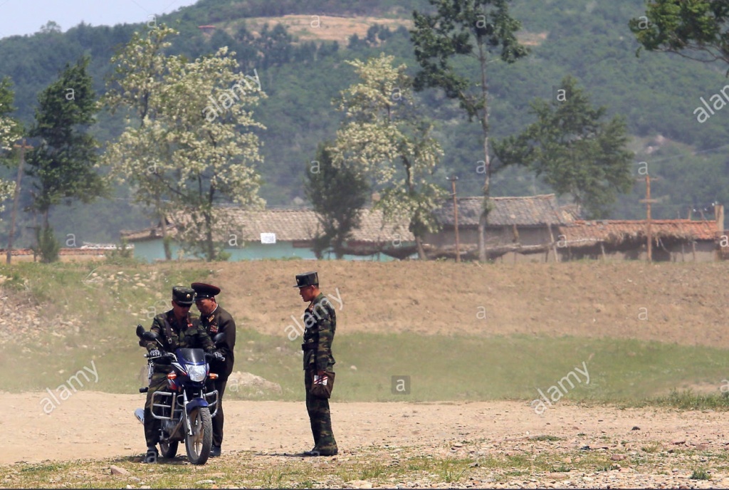 DPRK KPA Woodland/Leaf Camouflage Kepi and Cap Badge North_25