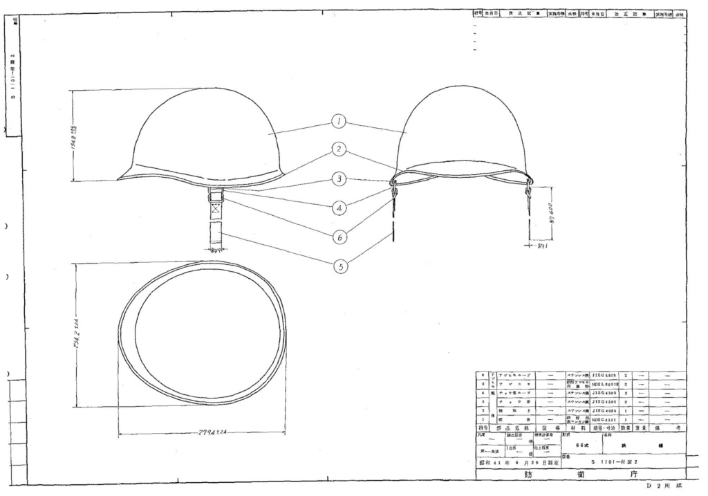 JSDF Helmets Type6611