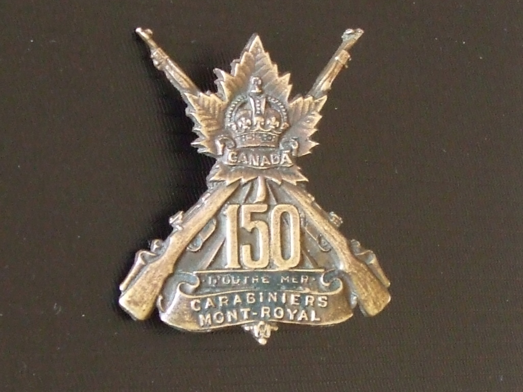 CANADA : les insignes des bataillons canadiens français  150th_10