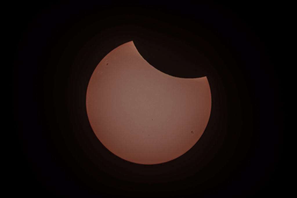 éclipse solaire partielle a Mont Bernenchon Zoclip35
