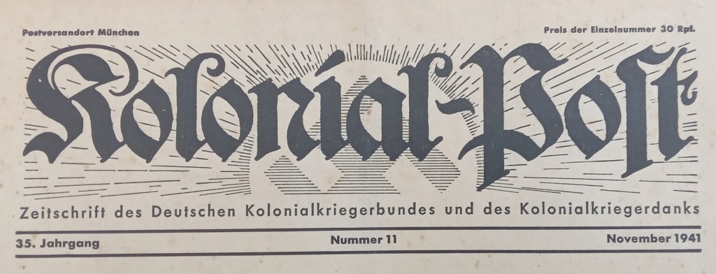 Estimation - revues Kolonial Post - 1941 20240152