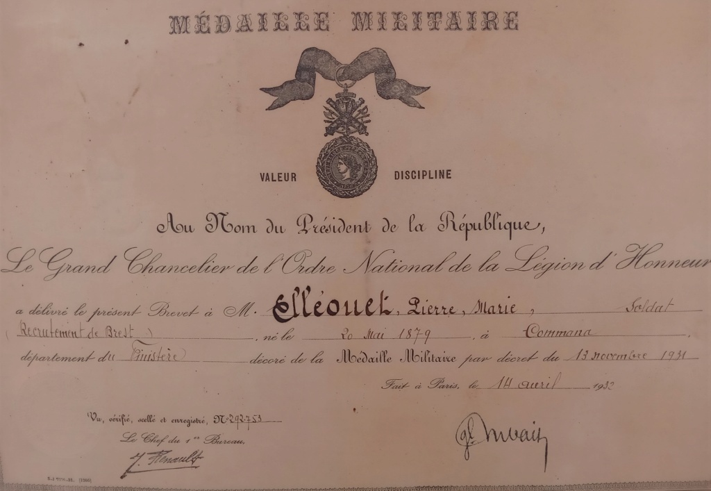 Un soldat - une histoire : le Breton Pierre Marie ELLEOUET - classe 1899 20240237