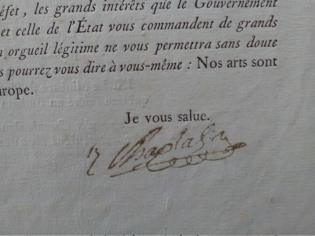 Authentification - signature Jean-Antoine Chaptal - an IX Img_2819