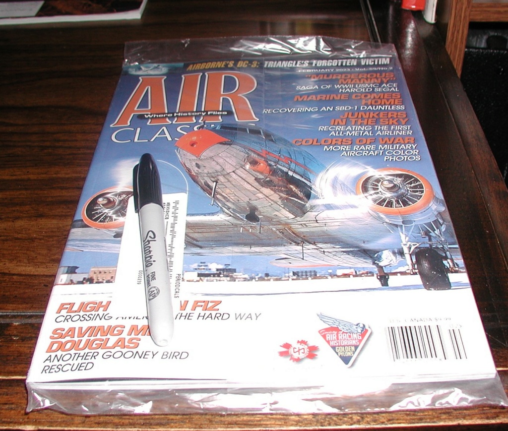 February Issue "Air Classics" Magazine P1014885