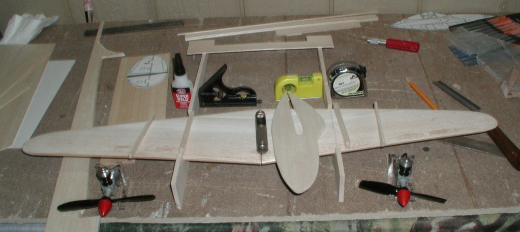 New P-38 profile scratch build log P1016315