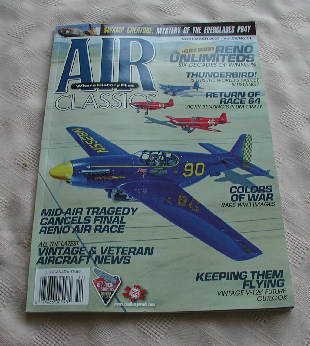 Showcase of Reno Air Race Winners in November Air Classics Magazine P1016556