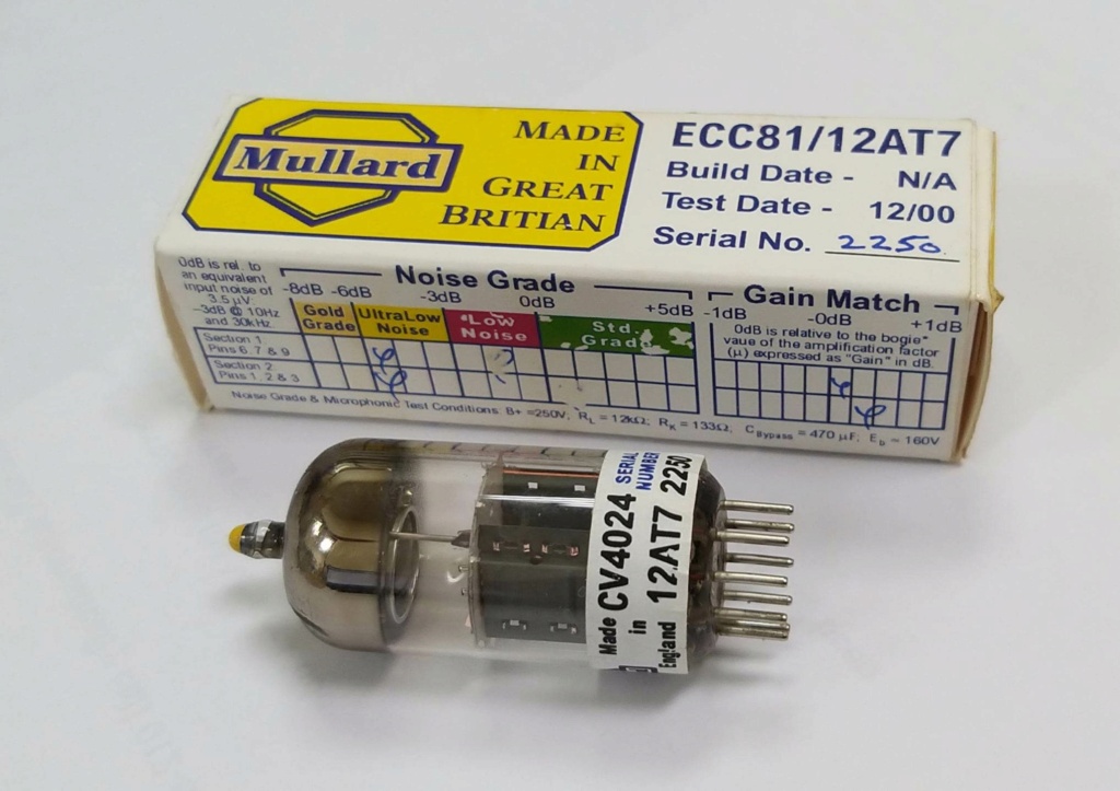 Mullard Pearl Cryo-Vac ECC81 / 12AT7 Valves/Tubes (NOS) (1 Matched Pair / 2 pieces) 31671710