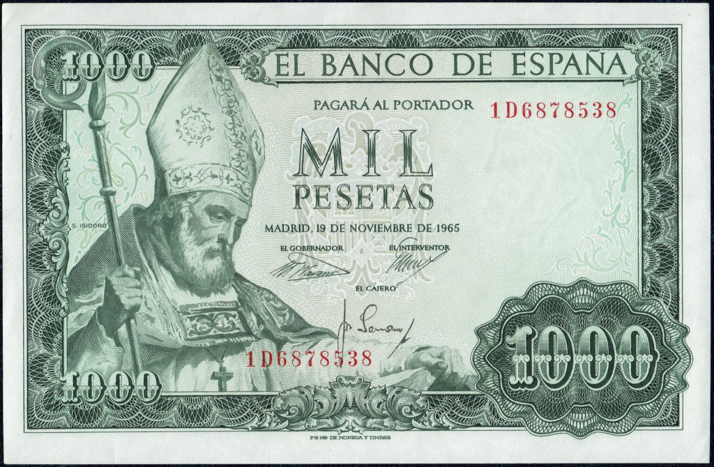 1000 pesetas 1965 132