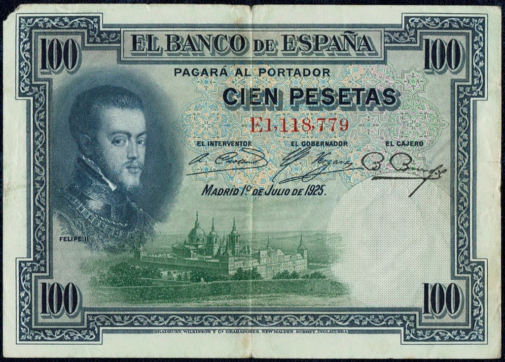 100 pesetas 1925 13_10