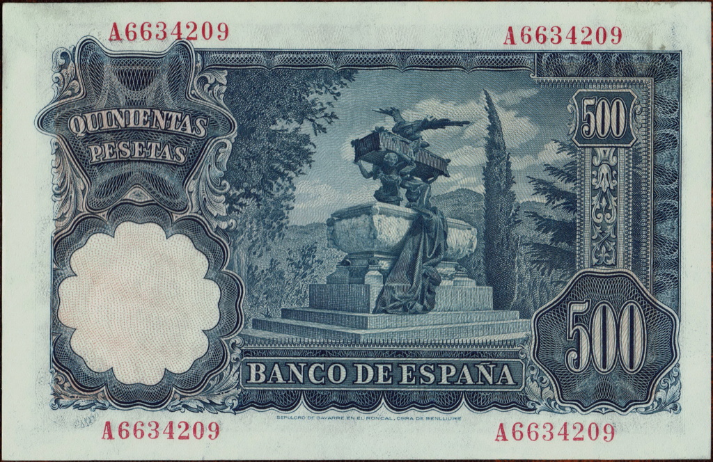 500 pesetas 1951 321