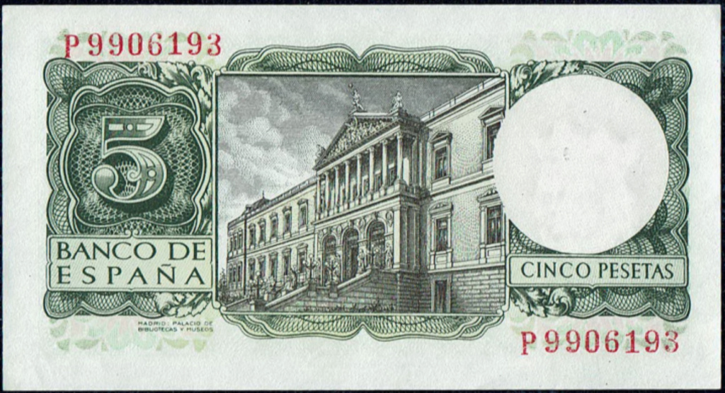La dama romántica del billete de 100 pesetas 1965, dedicado a Bécquer Imagen20